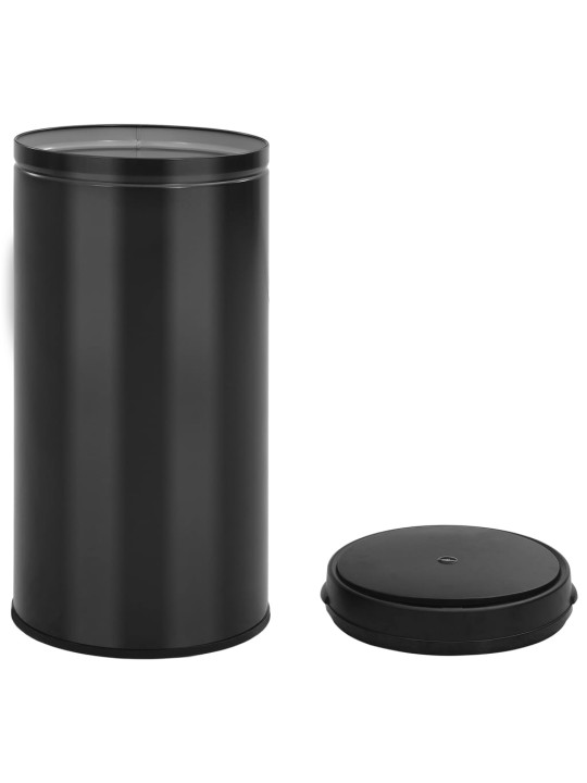 Automatinė šiukšliadėžė su jutikliu, juoda, plienas, 70l