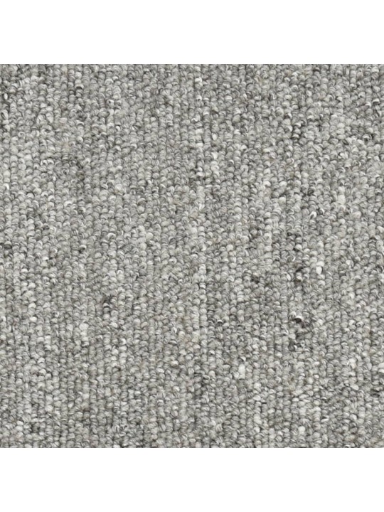 Laiptų kilimėliai, 15vnt., šviesiai pilkos spalvos, 65x24x4cm