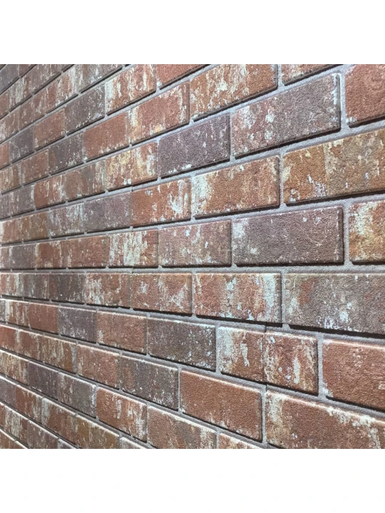Sienos plokštės, 10 vnt., EPS, rudų ir pilkų plytų dizaino, 3D