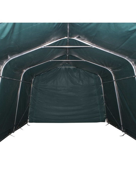 Nuimama palapinė gyvuliams, tamsiai žalia, 3,3x4,8m, PVC