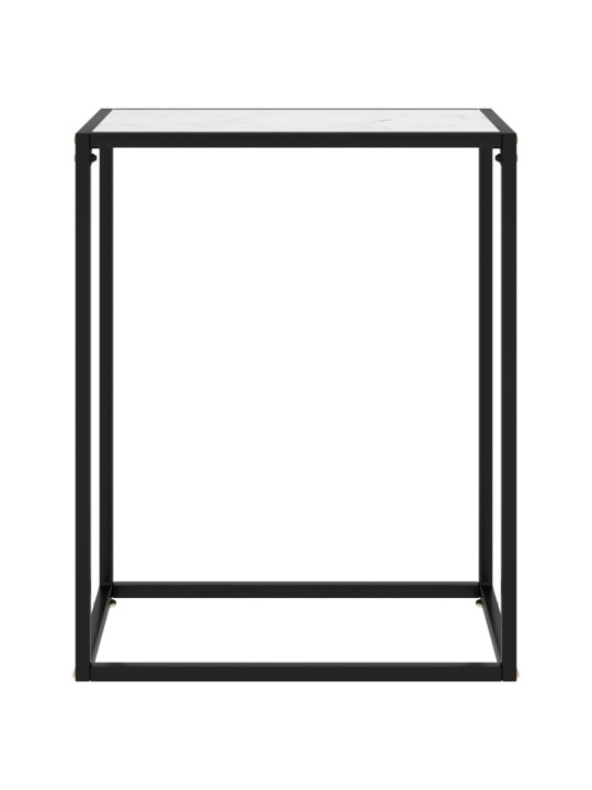 Konsolinis staliukas, baltas, 60x35x75cm, grūdintas stiklas