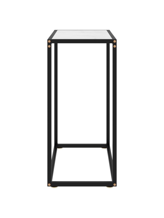 Konsolinis staliukas, baltas, 60x35x75cm, grūdintas stiklas