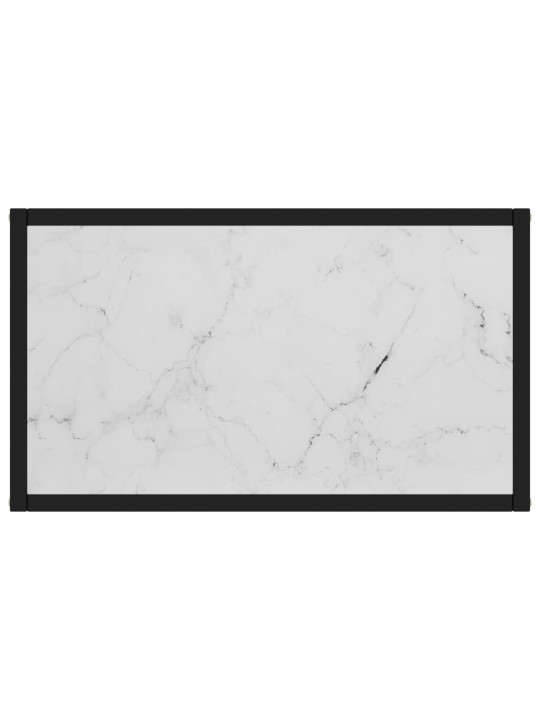 Konsolinis staliukas, baltas, 60x35x75cm, grūdintas stiklas