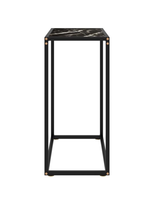 Konsolinis staliukas, juodas, 60x35x75cm, grūdintas stiklas