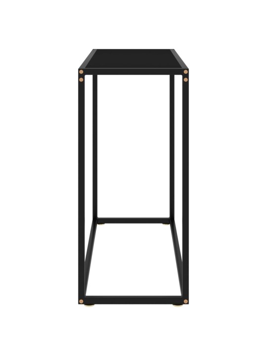 Konsolinis staliukas, juodas, 80x35x75cm, grūdintas stiklas