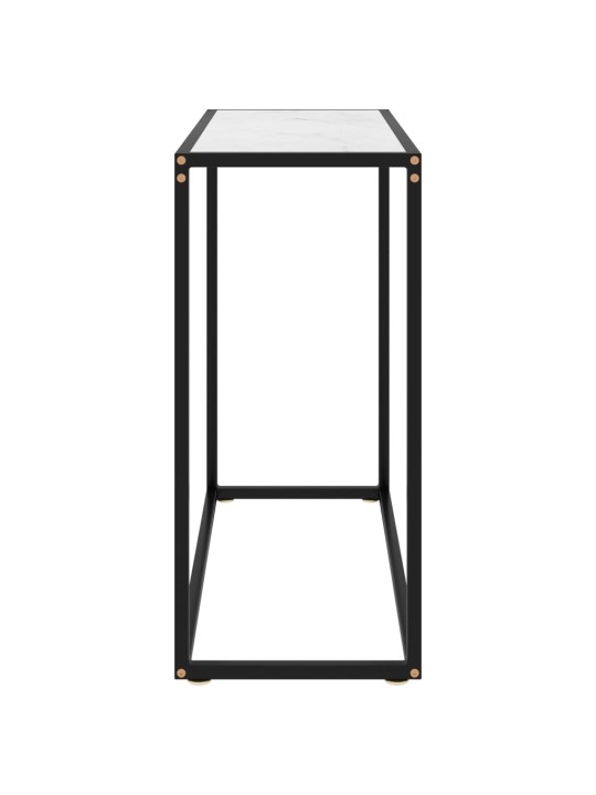 Konsolinis staliukas, baltas, 80x35x75cm, grūdintas stiklas