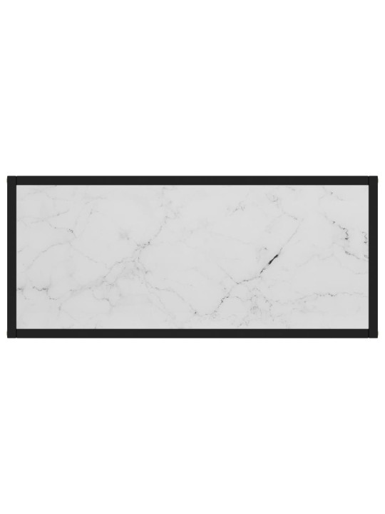Konsolinis staliukas, baltas, 80x35x75cm, grūdintas stiklas