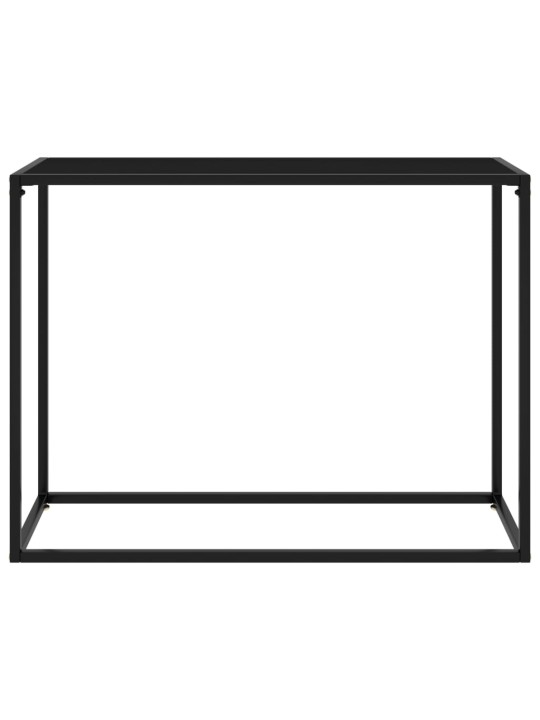 Konsolinis staliukas, juodas, 100x35x75cm, grūdintas stiklas