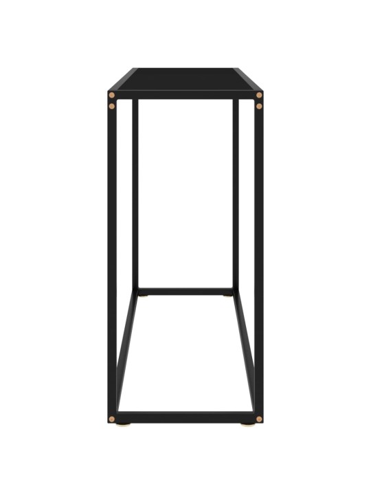 Konsolinis staliukas, juodas, 100x35x75cm, grūdintas stiklas