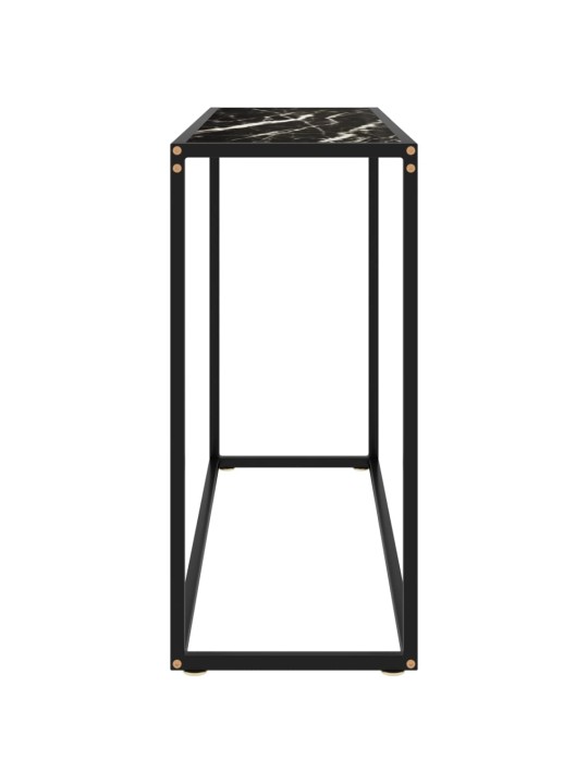 Konsolinis staliukas, juodas, 100x35x75cm, grūdintas stiklas