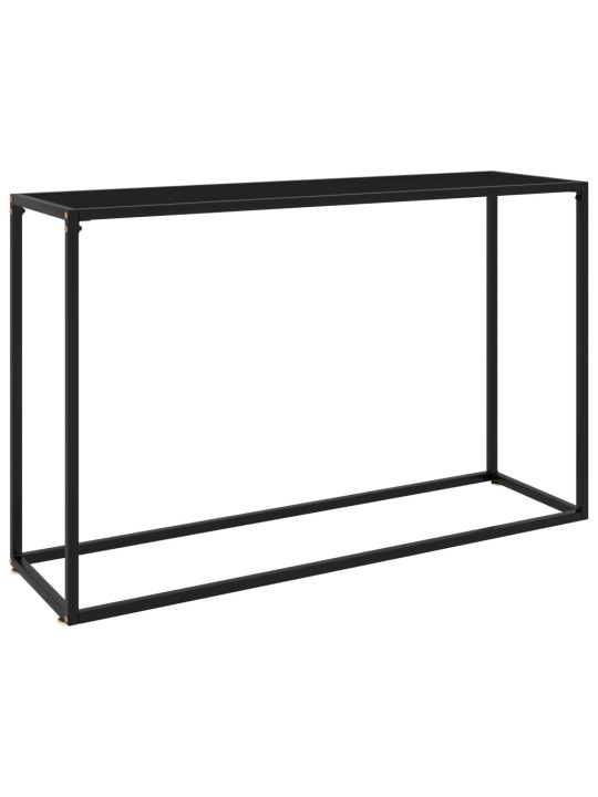 Konsolinis staliukas, juodas, 120x35x75cm, grūdintas stiklas