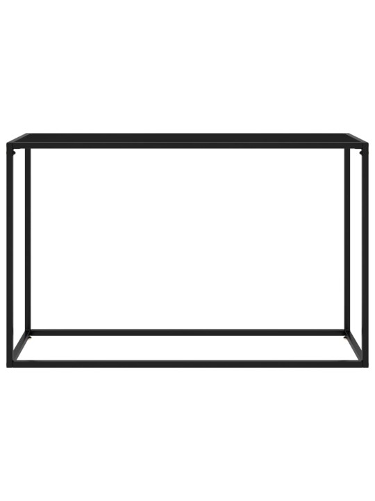 Konsolinis staliukas, juodas, 120x35x75cm, grūdintas stiklas