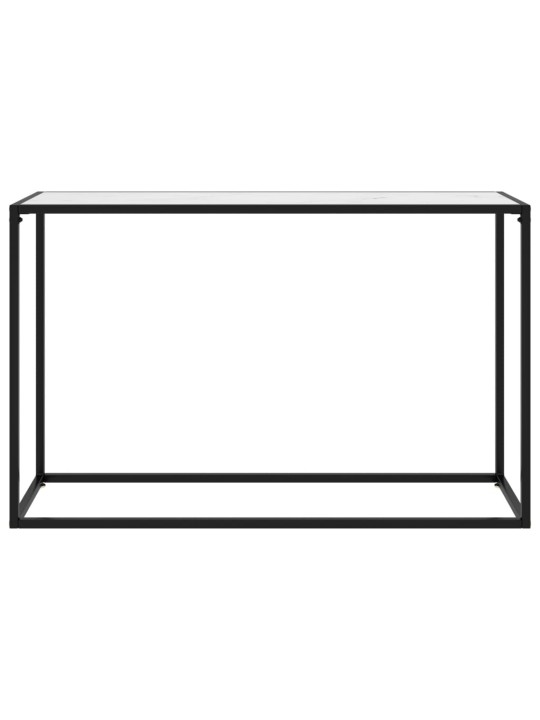 Konsolinis staliukas, baltas, 120x35x75cm, grūdintas stiklas