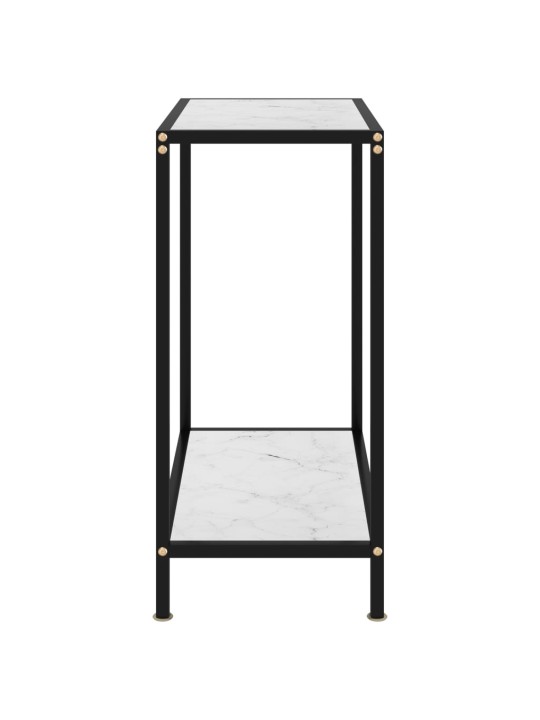 Konsolinis staliukas, baltas, 60x35x75cm, grūdintas stiklas