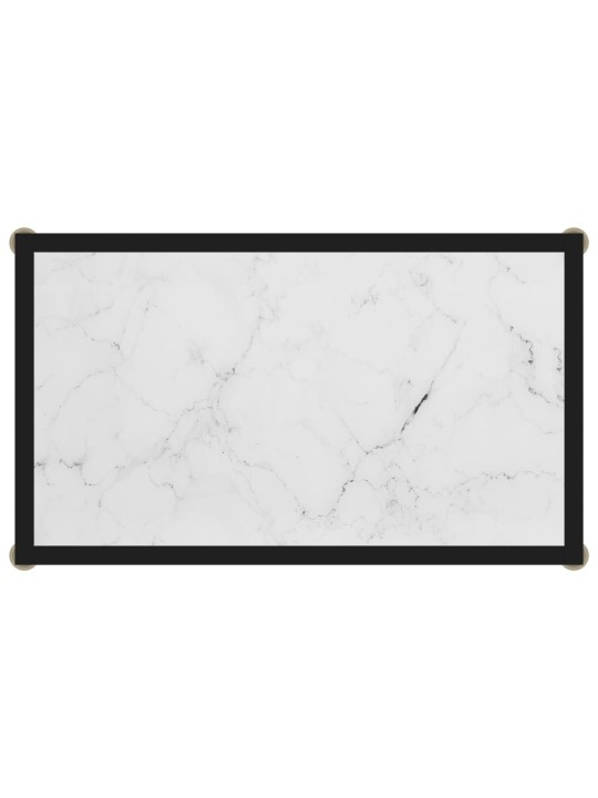 Konsolinis staliukas, baltas, 60x35x75cm, grūdintas stiklas