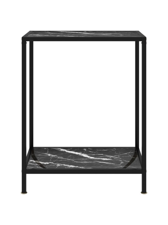 Konsolinis staliukas, juodas, 60x35x75cm, grūdintas stiklas