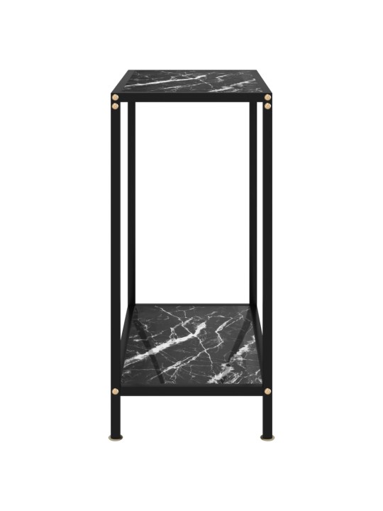 Konsolinis staliukas, juodas, 60x35x75cm, grūdintas stiklas