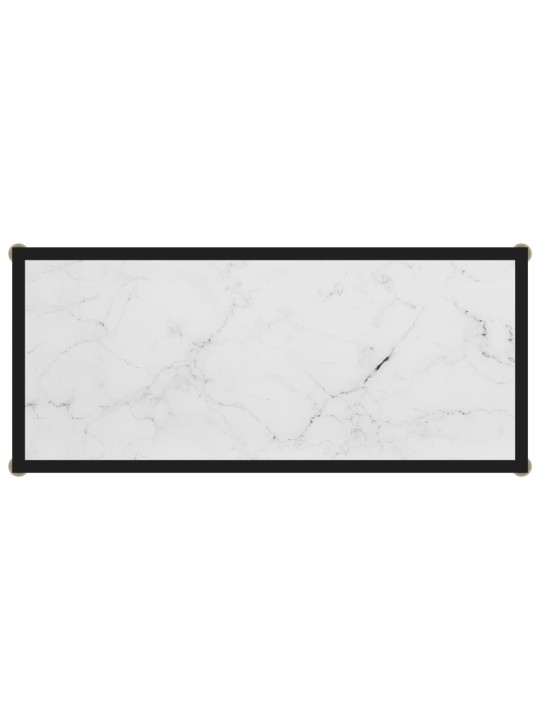 Konsolinis staliukas, baltas, 80x35x75cm, grūdintas stiklas