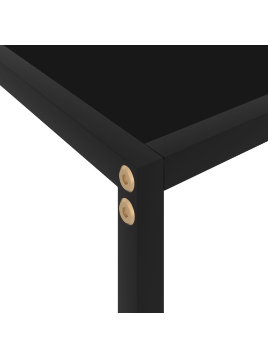 Konsolinis staliukas, juodas, 100x35x75cm, grūdintas stiklas
