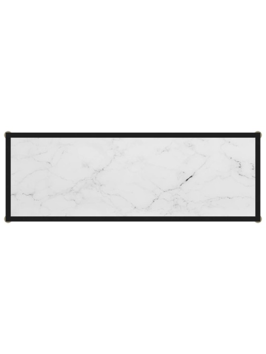Konsolinis staliukas, baltas, 100x35x75cm, grūdintas stiklas