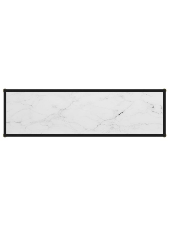 Konsolinis staliukas, baltas, 120x35x75cm, grūdintas stiklas