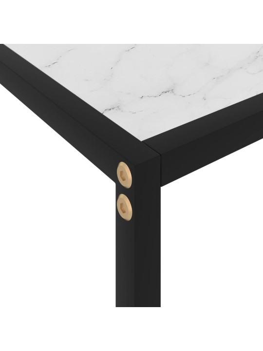 Konsolinis staliukas, baltas, 120x35x75cm, grūdintas stiklas