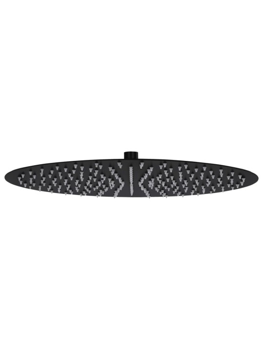 Lietaus dušo galvutė, juoda, 40cm, nerūdijantis plienas