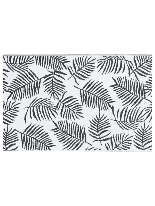 Lauko kilimas, baltos ir juodos spalvos, 120x180cm, PP