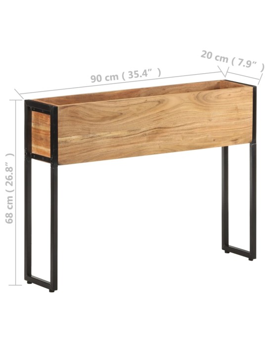 Lovelis, 90x20x68cm, akacijos medienos masyvas