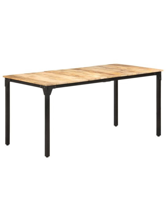 Valgomojo stalas, 160x80x76cm, neapdorota mango mediena
