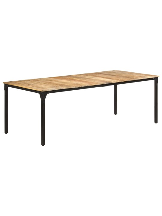 Valgomojo stalas, 220x100x76cm, neapdorota mango mediena