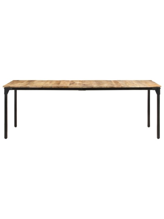 Valgomojo stalas, 220x100x76cm, neapdorota mango mediena