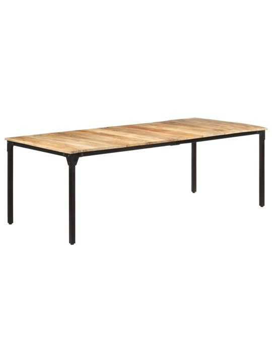 Valgomojo stalas, 220x100x76cm, neapdorota mango mediena