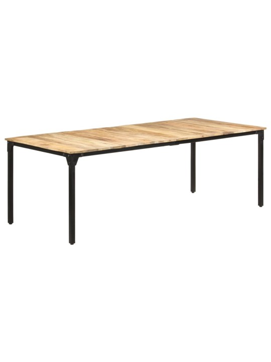 Valgomojo stalas, 220x100x76cm, neapdorota mango mediena