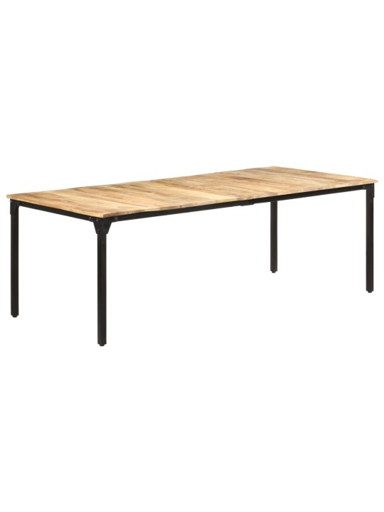 Valgomojo stalas, 220x100x76cm, neapdorota mango mediena