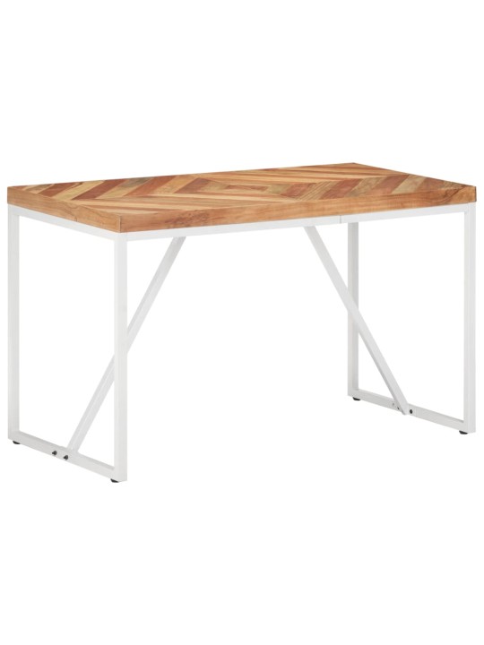 Valgomojo stalas, 120x60x76cm, akacija ir mango mediena