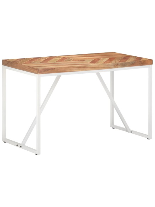Valgomojo stalas, 120x60x76cm, akacija ir mango mediena