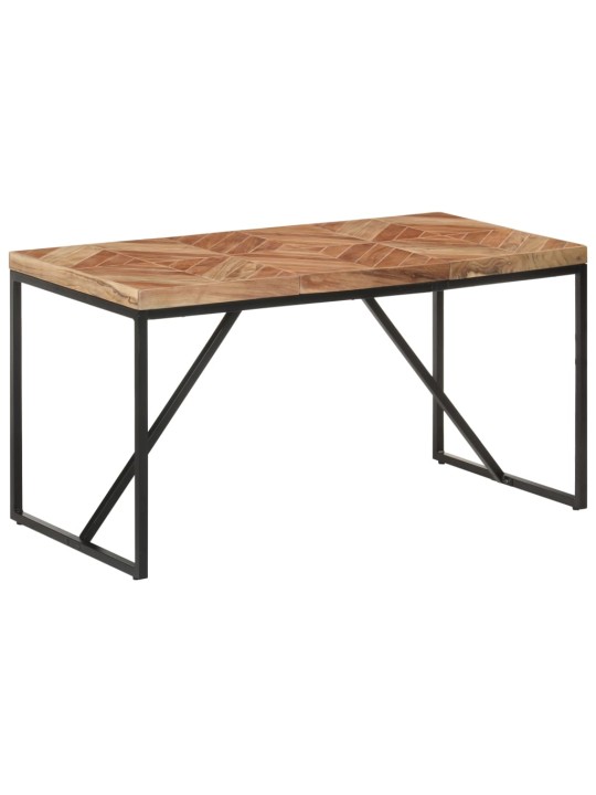 Valgomojo stalas, 140x70x76cm, akacija ir mango mediena