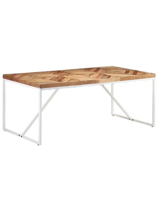 Valgomojo stalas, 180x90x76cm, akacija ir mango mediena