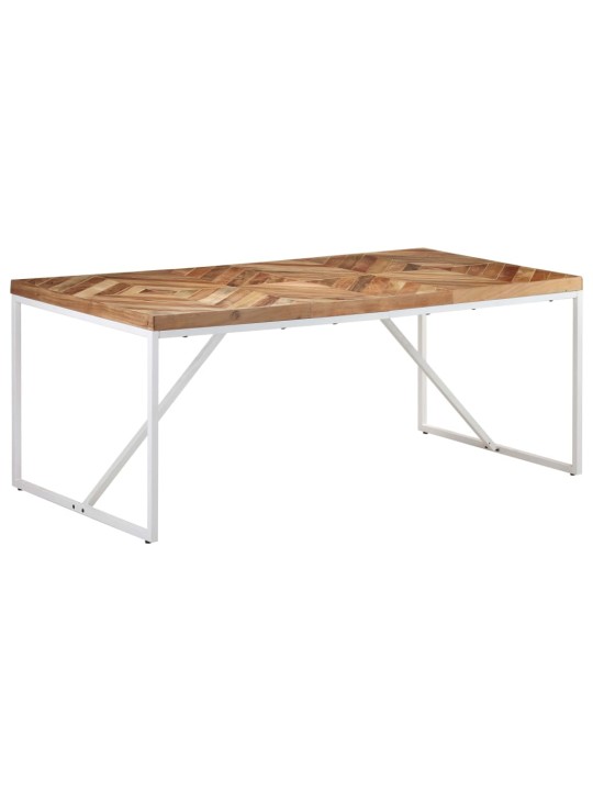 Valgomojo stalas, 180x90x76cm, akacija ir mango mediena