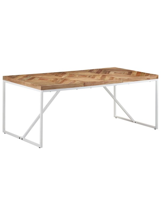 Valgomojo stalas, 180x90x76cm, akacija ir mango mediena