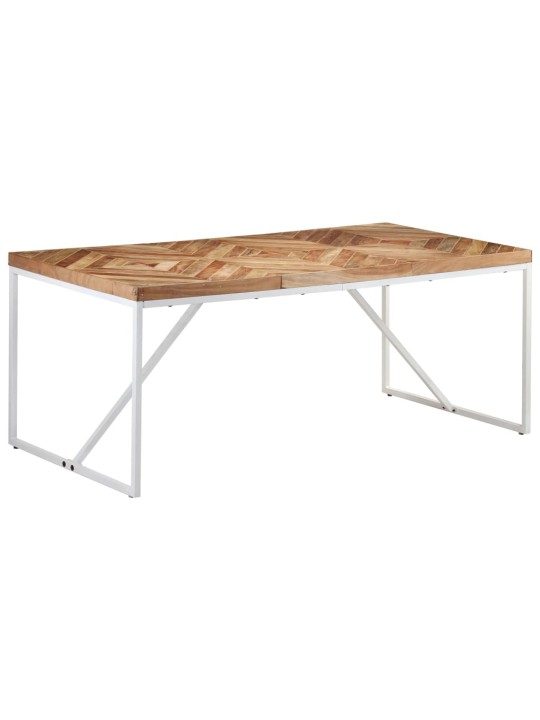 Valgomojo stalas, 180x90x76cm, akacija ir mango mediena