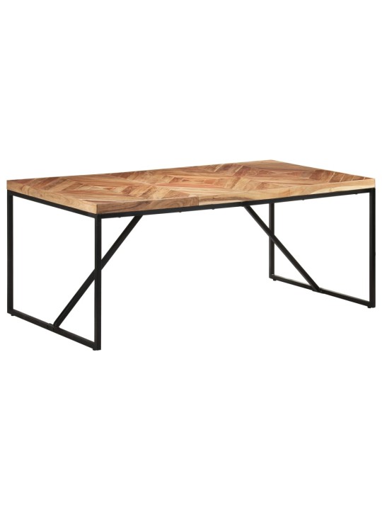 Valgomojo stalas, 180x90x76cm, akacija ir mango mediena