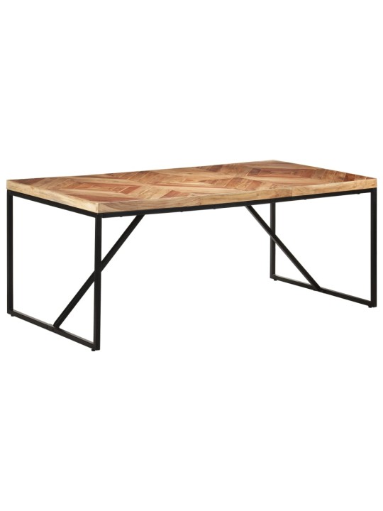 Valgomojo stalas, 180x90x76cm, akacija ir mango mediena