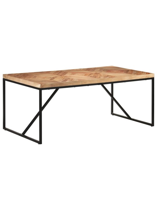 Valgomojo stalas, 180x90x76cm, akacija ir mango mediena