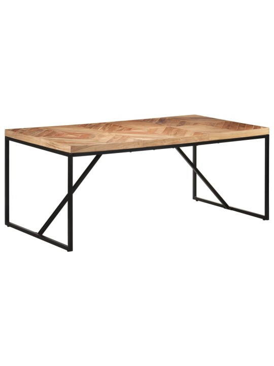Valgomojo stalas, 180x90x76cm, akacija ir mango mediena