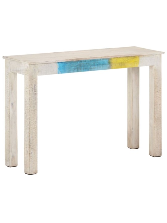 Konsolinis staliukas, baltas, 115x35x77cm, mango mediena