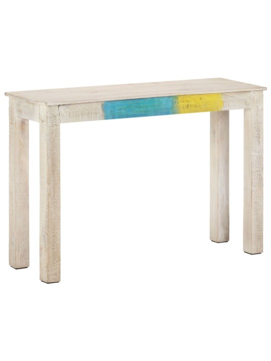 Konsolinis staliukas, baltas, 115x35x77cm, mango mediena