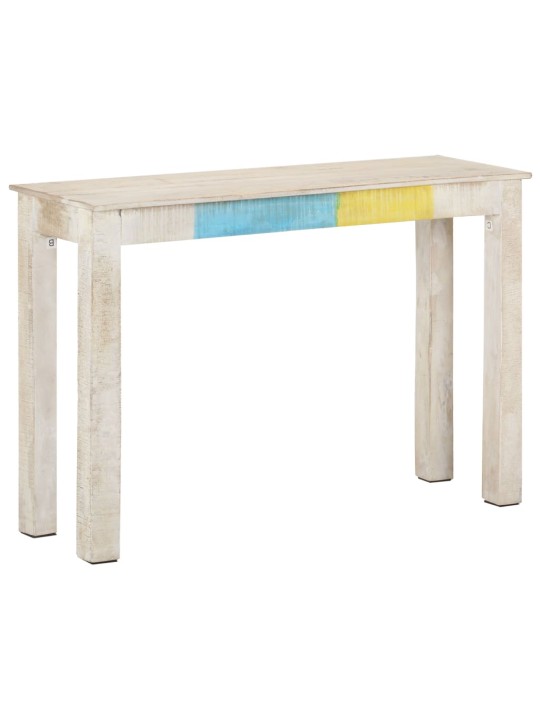 Konsolinis staliukas, baltas, 115x35x77cm, mango mediena
