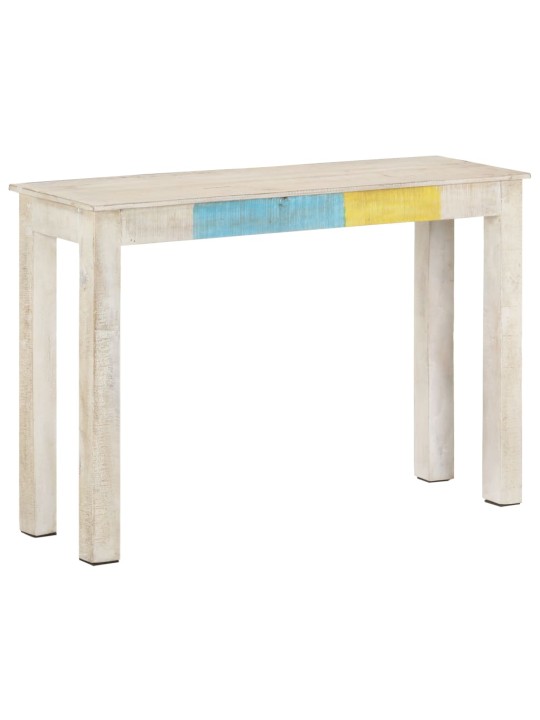 Konsolinis staliukas, baltas, 115x35x77cm, mango mediena